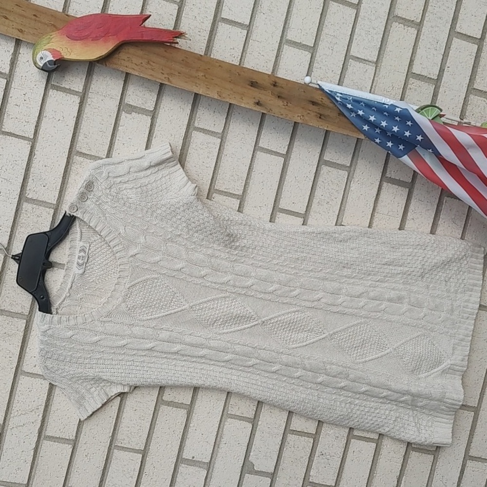 White Sweater Dress - Picture 4 of 10